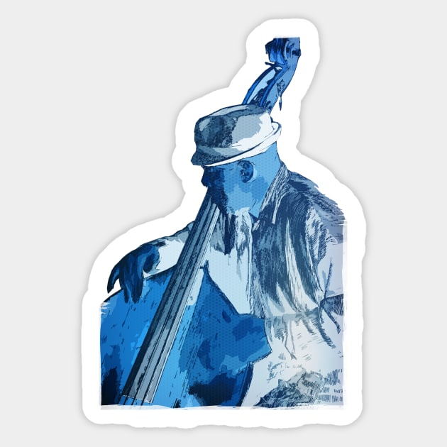 Bassist Sticker by cinema4design